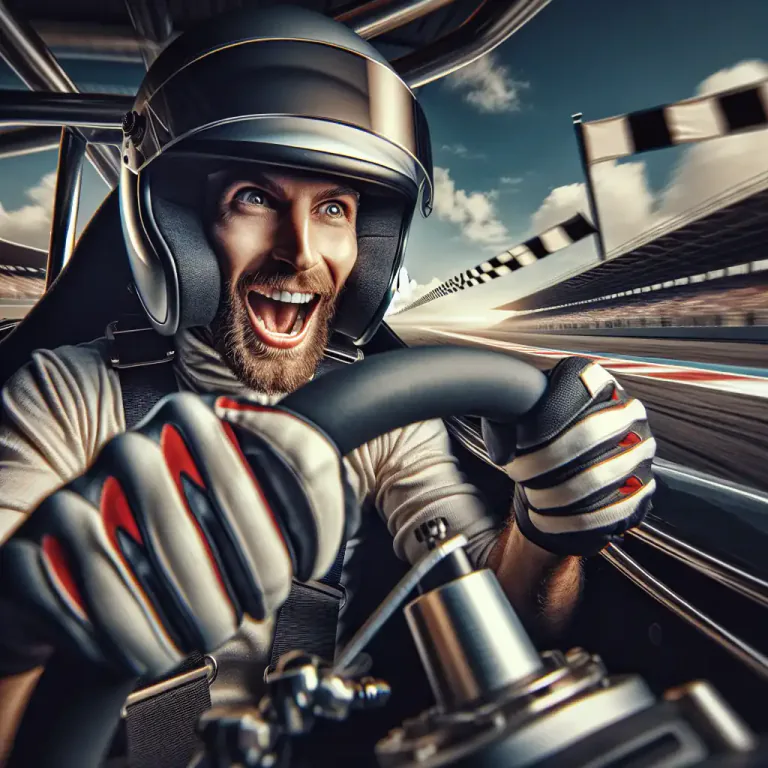 Visual representation of "racy" - Connected with or interested in car racing