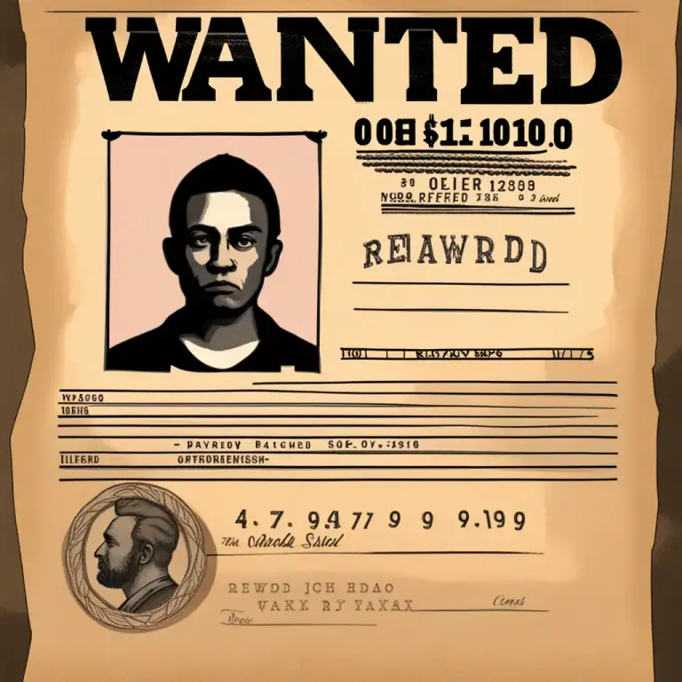 Visual representation of "reward" - A sum of money offered for helping to find a criminal or for returning lost or stolen property