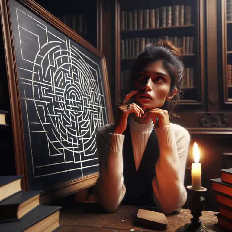 Visual representation of "bemuse" - To cause someone to be engrossed or occupied in thought