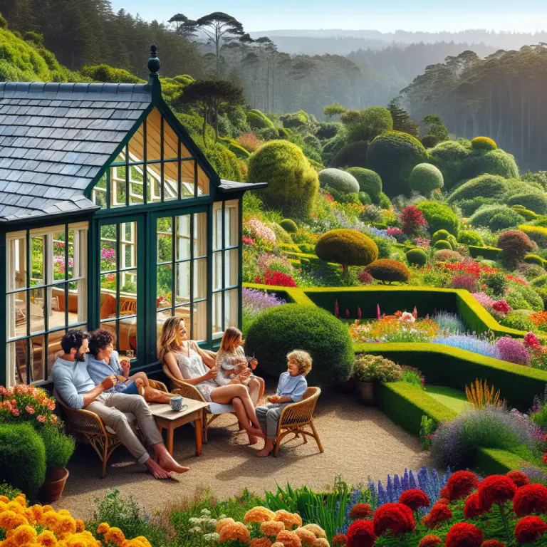 Visual representation of "belvedere" - A summerhouse or pavilion with a view, usually in a garden or park.