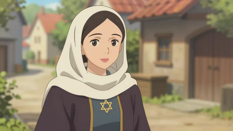 Visual representation of "jewess" - A Jewish woman or girl