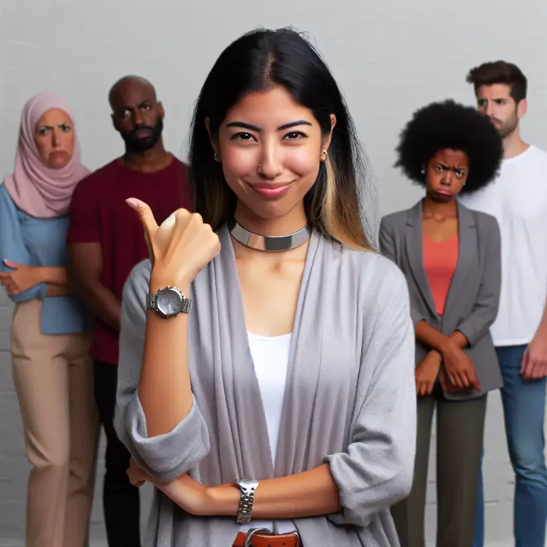 Visual representation of "chauvinism" - Belief in the superiority of one's own kind