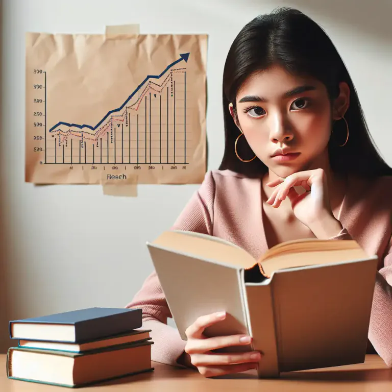 Visual representation of "chart" - To record or track progress or development