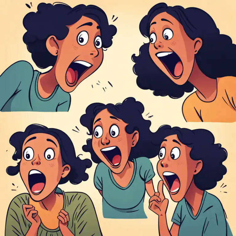 Visual representation of "get a load of somebody/something" - To tell or show something to someone, often to surprise, impress or annoy them