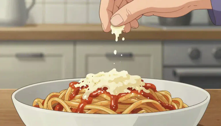 Visual representation of "topping" - Something that is put over a food to make it taste better or look more attractive.