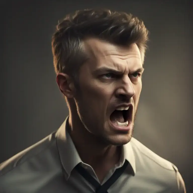 Visual representation of "growl" - When a person speaks in a very low, angry voice