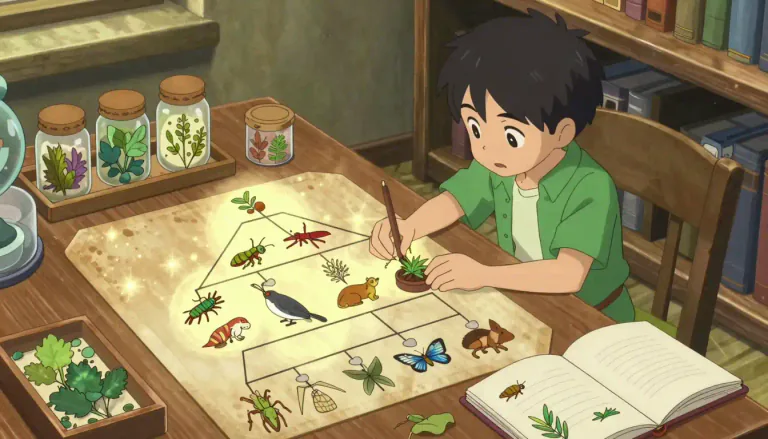 Visual representation of "linnean" - Relating to the system of classification of living organisms created by Carl Linnaeus.