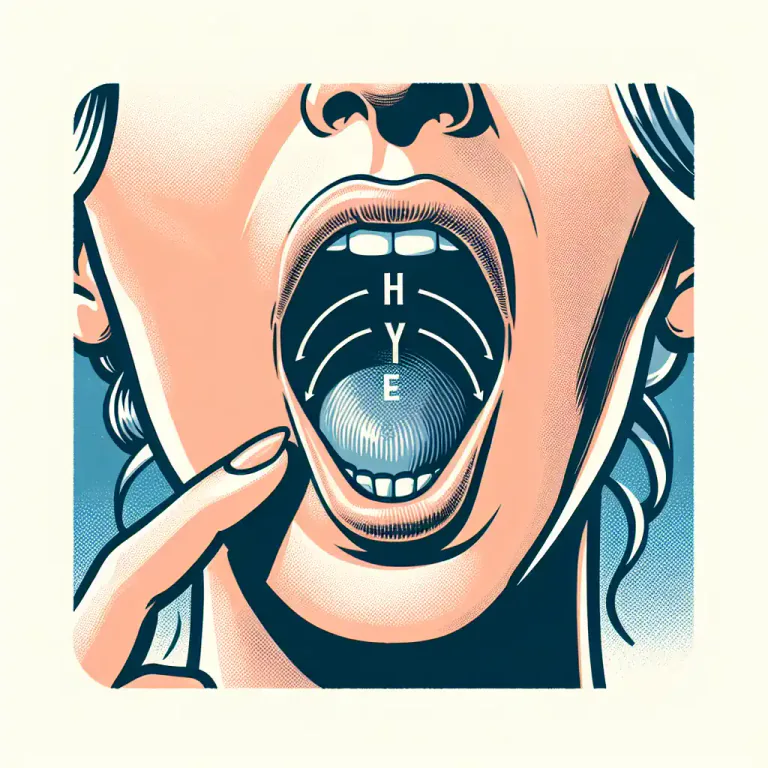 Visual representation of "uvular" - A sound pronounced at the uvula.