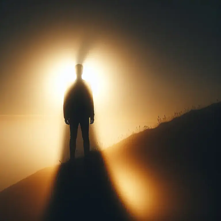 Visual representation of "illusive" - Achieved or produced by illusion, not real