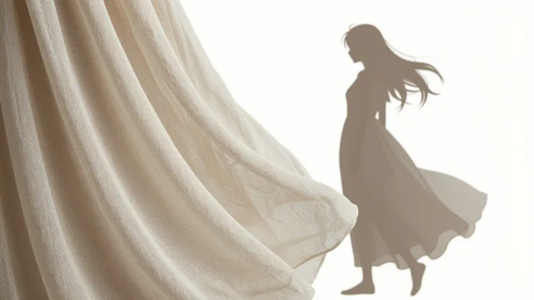 Visual representation of "georgette" - Georgette is a type of lightweight, crinkled fabric often made from silk or polyester and used for garments.