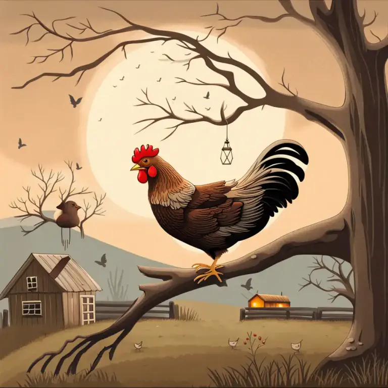 Visual representation of "roost" - When a bird sleeps somewhere, often high up.