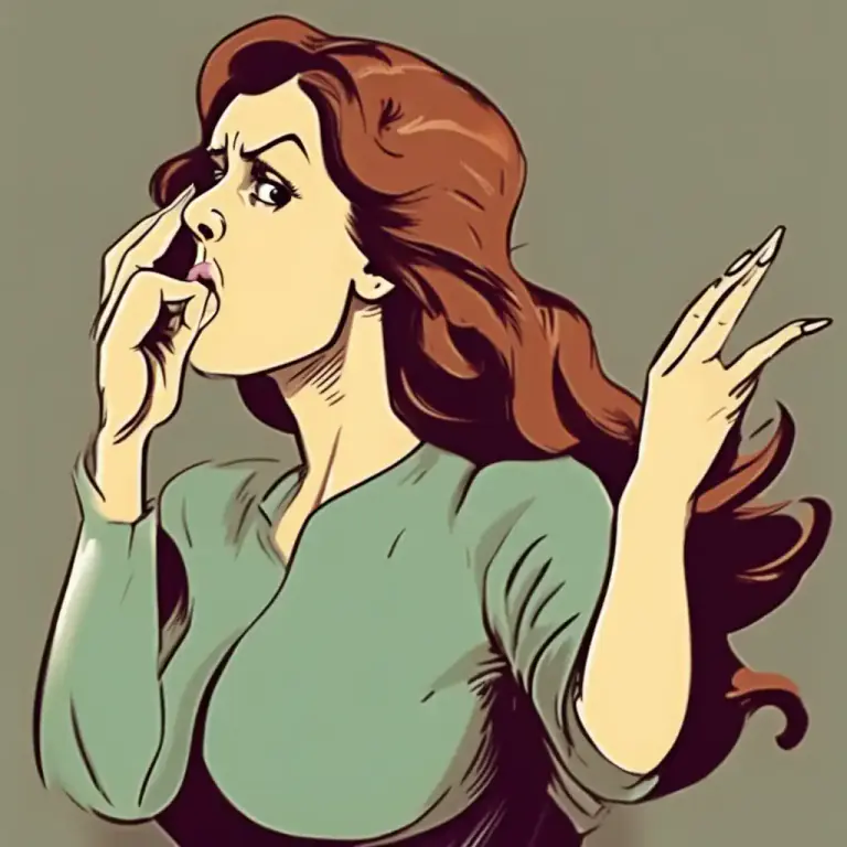 Visual representation of "screw up" - To gather or contract into wrinkles or small folds.