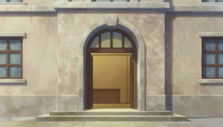 Visual representation of "entrance" - An opening or door that lets you go inside a place.
