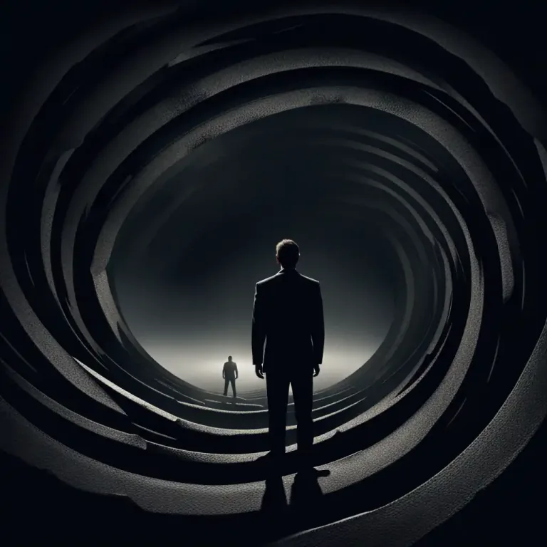 Visual representation of "vortex" - Something that pulls you towards its center, often referring to a situation or condition that is hard to escape