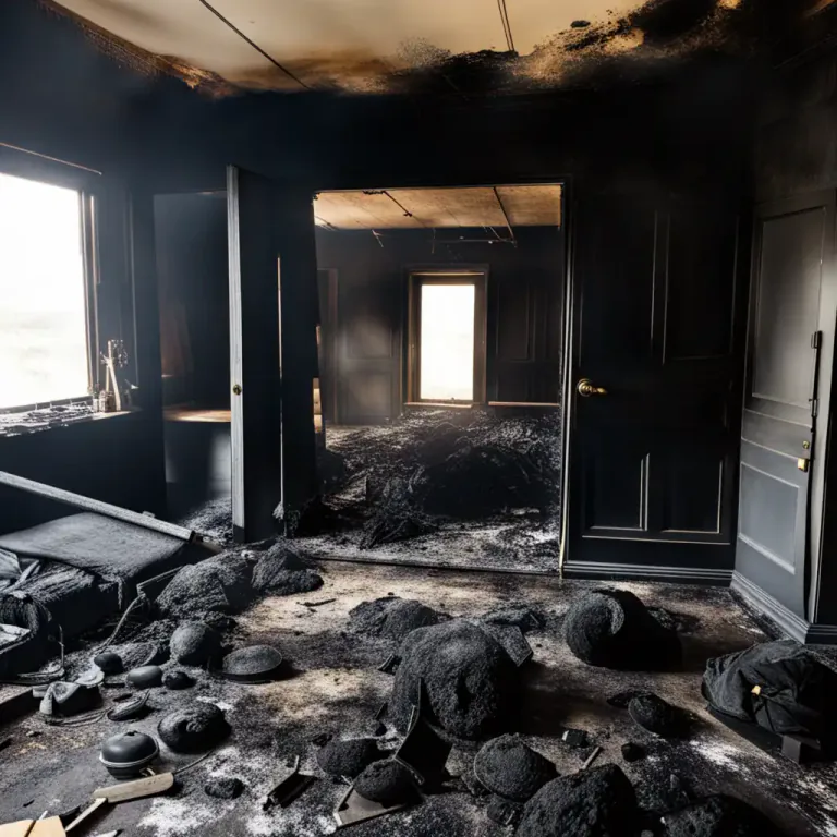 Visual representation of "dust" - Residue from something burned or ground up