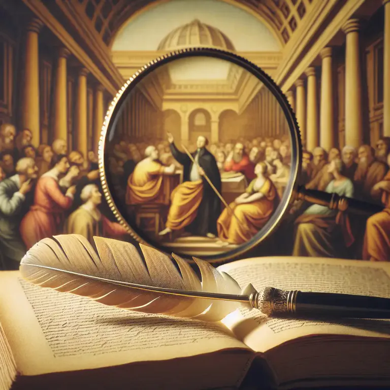 Visual representation of "satirist" - A writer who uses satire in their work.