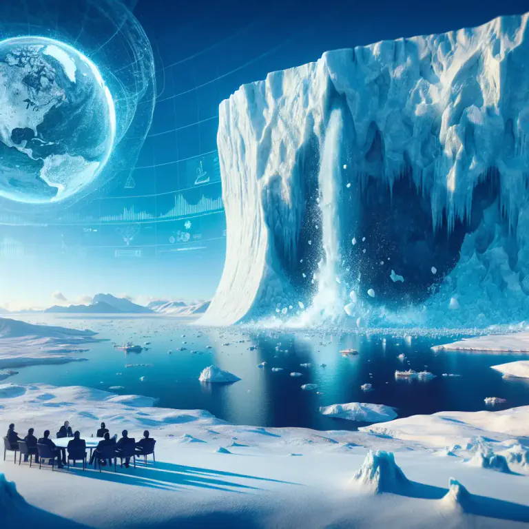 Visual representation of "ablation" - The reduction in size or mass of glaciers and ice sheets due to melting and evaporation