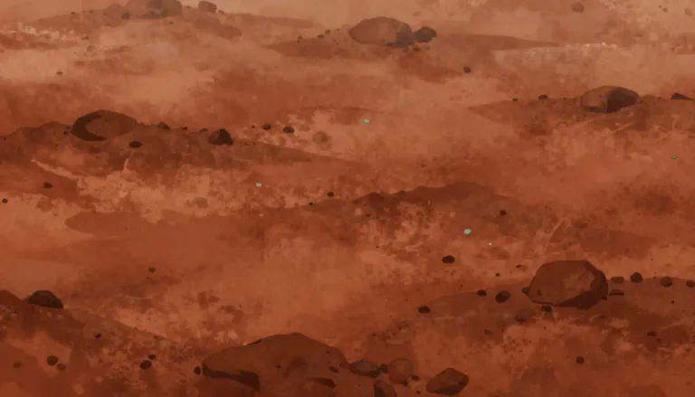 Visual representation of "sienna" - A type of reddish-brown color, like the soil.