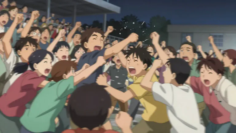Visual representation of "erupt" - To suddenly start or happen violently