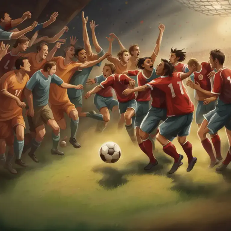 Visual representation of "knock out" - to defeat or eliminate from a competition