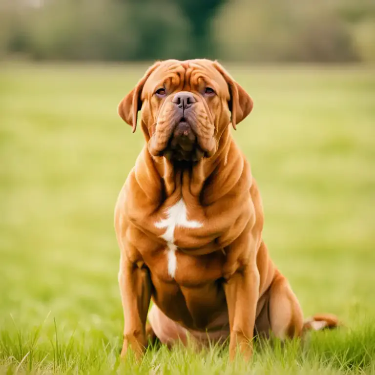 Visual representation of "bordeaux" - A breed of large, strong dogs, also known as Dogue de Bordeaux