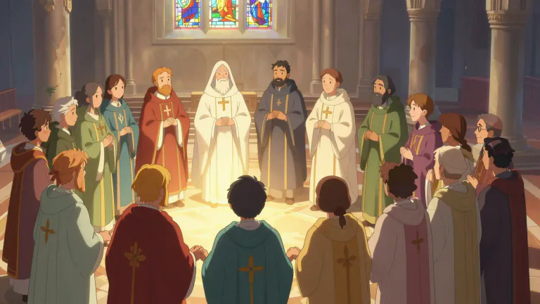 Visual representation of "ecumenical" - Involving or promoting unity among different Christian churches or religions