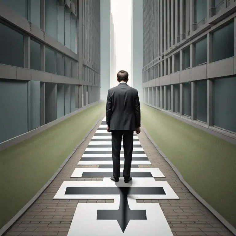 Visual representation of "on the horns of a dilemma" - Being forced to choose between two unfavorable options