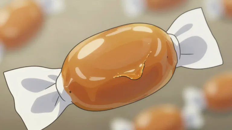 Visual representation of "caramel" - A small chewy candy made from caramel