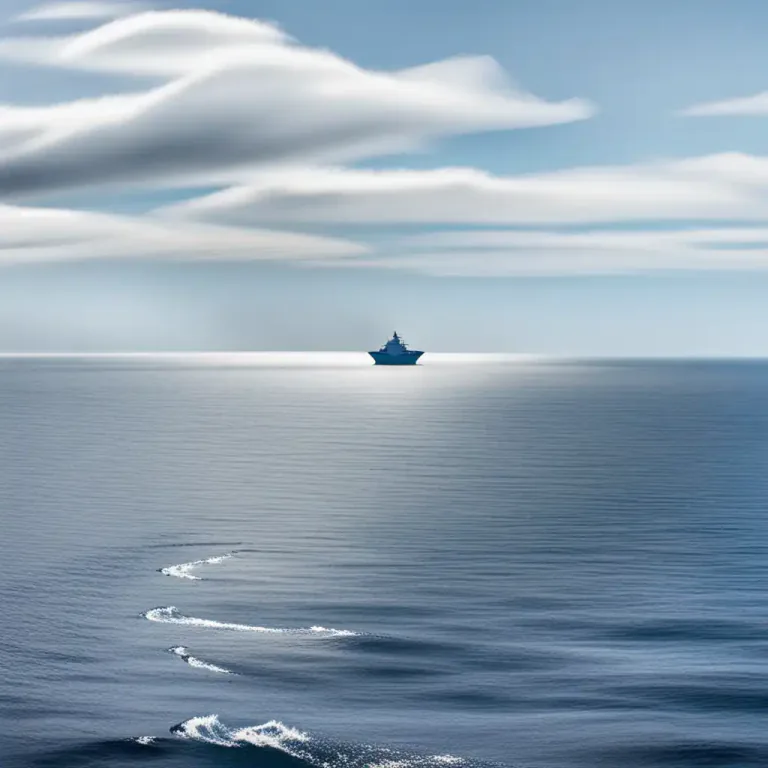 Visual representation of "on the horizon" - Something that is visible or noticeable but still some distance away.