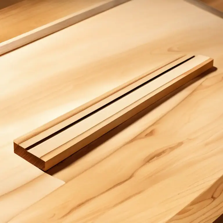 Visual representation of "tongue" - A projecting strip on a wooden board fitting into a groove on another.