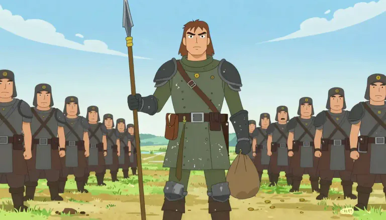 Visual representation of "mercenary" - A person who works only for money, especially a soldier who is paid by a foreign country to fight in their war