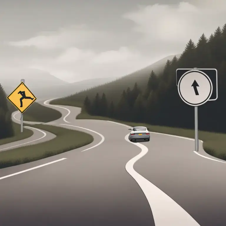 Visual representation of "go too far" - to physically move further than necessary