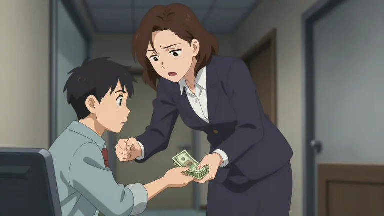 Visual representation of "extortion" - The practice of obtaining something, like money, through force or threats