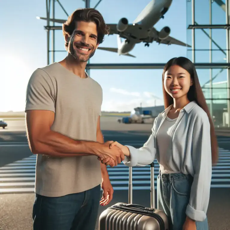 Visual representation of "sponsorship" - The act of becoming a sponsor to support a person for immigration to a specific country.