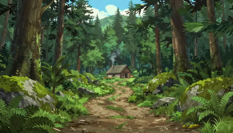 Visual representation of "backwoods" - A remote or rural area, typically cut off from main regions.