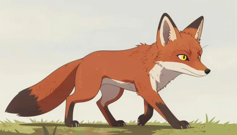 Visual representation of "vulpine" - Similar to a fox or related to a fox.