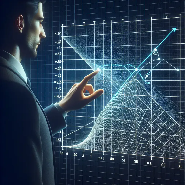 Visual representation of "cartesian" - related to Cartesian coordinates system where each point is specified by a set of numerical coordinates.
