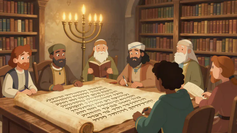 Visual representation of "hebraic" - Related to Hebrew culture, language, or Jewish people in general.