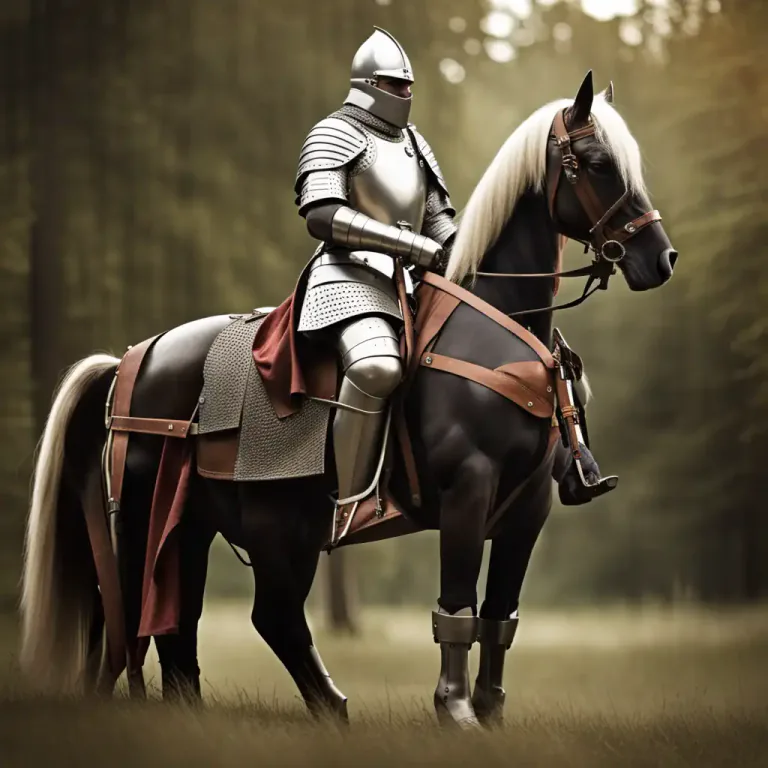 Visual representation of "charger" - A horse trained for battle
