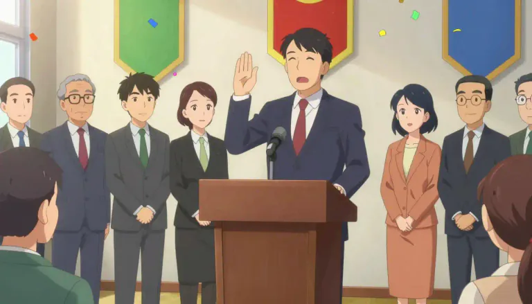 Visual representation of "inaugural" - related to a beginning or introduction