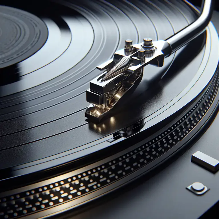 Visual representation of "stylus" - A needle-like part in devices like phonographs or record players to read information.