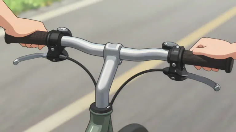 Visual representation of "handlebar" - A bar with handles at each end, used to steer bicycles, motorcycles or other vehicles.