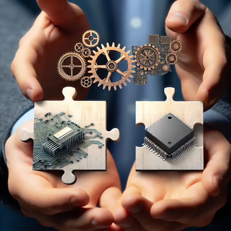 Visual representation of "linkage" - The act of linking or state of being linked