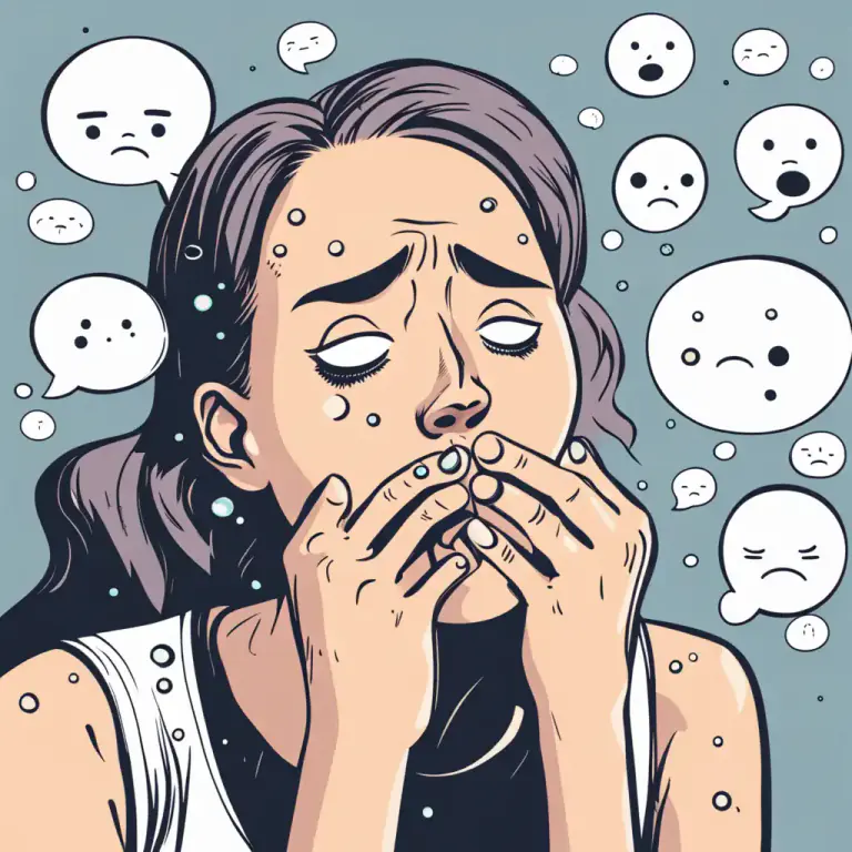 Visual representation of "sweat" - A state of anxiety or nervousness