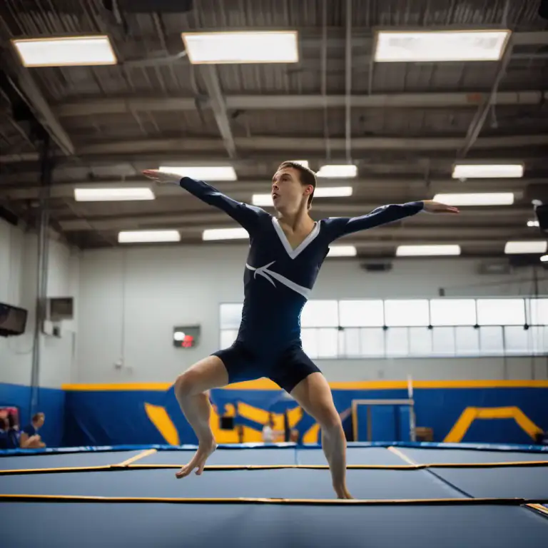 Visual representation of "trampoline" - A type of gymnastic exercise using a trampoline
