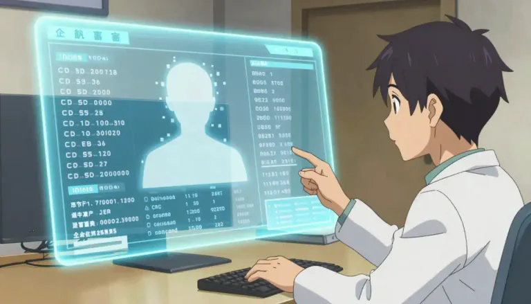 Visual representation of "anonymize" - To remove any information which could identify an individual, especially from data used for research, analysis, or statistics.