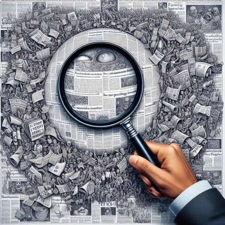 Visual representation of "magnification" - An exaggerated representation or version of something