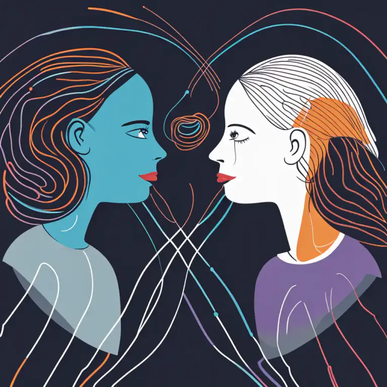 Visual representation of "be on the same wavelength" - To understand or agree with what someone is thinking or saying
