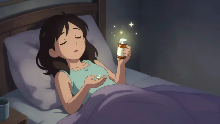 Visual representation of "sedative" - A drug taken to calm nerves or to help you sleep.