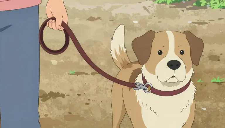 Visual representation of "leash" - A strap or cord for controlling a dog or other animal.